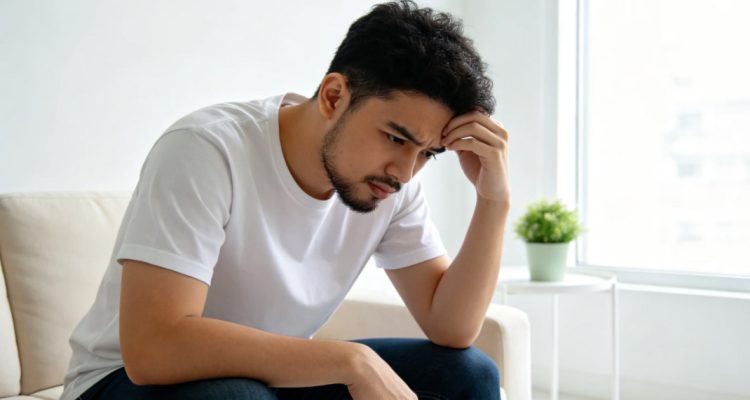 Digital Burnout Man Image