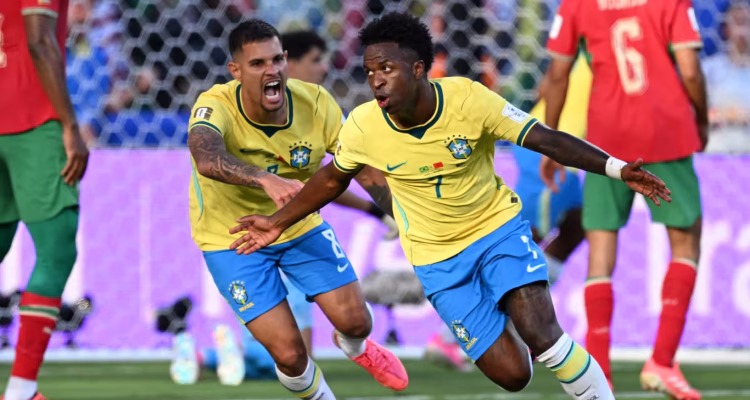 Brazil-s-forward-07-Vinicius-Junior-R-celebrates-scoring-against-Morocco